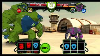 Ultimate Humangasaur Vs Aggrobots (Rath Vs Charmcaster Golem) Full Fight // Ben 10 Xenodrome screenshot 2