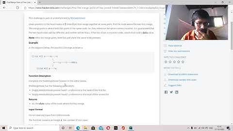 Find Merge Point of Two Lists - HackerRank