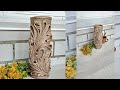 Декор из джута своими руками - ваза без схемы для джутовой филиграни - Jute craft ideas/© 2021 г