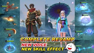 NEW UPDATE Revamp HAYABUSA and KAGURA ( NEW VOICE skin effect )  Mobile Legends Bang Bang 2021