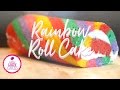 Rainbow Roll Vanilla Cake