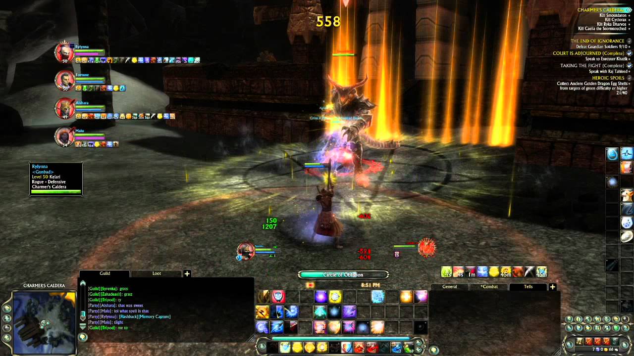 Rift Planes of Telara mmorpg - Charmer's Caldera dungeon boss fight