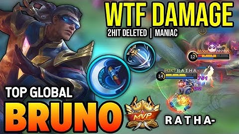 BRUTAL DMG! BRUNO BEST BUILD 2022 | TOP GLOBAL BRUNO GAMEPLAY | MOBILE LEGENDS ✓