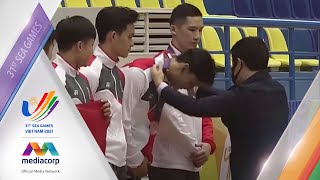 Singapore's Victory Ceremony after winning Men's Team Artistic Gymnastics Bronze |  | SEA Games 2021