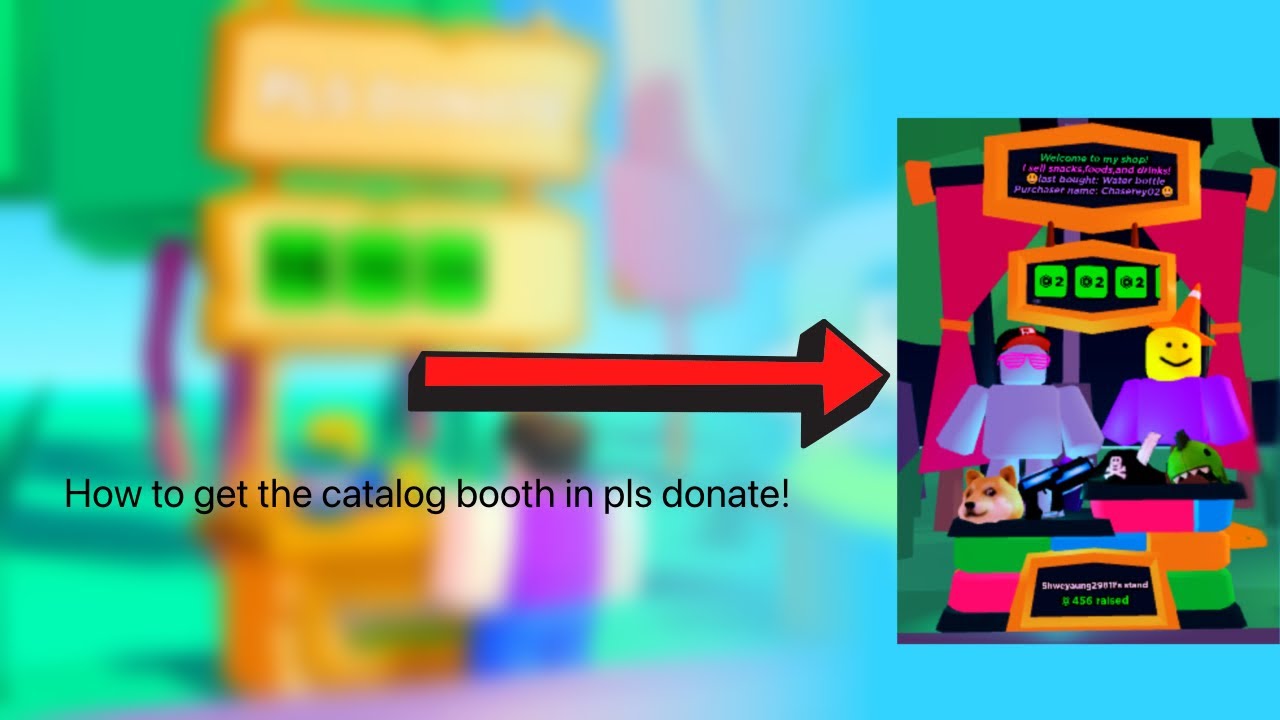 How to get the catalog booth in pls donate - YouTube