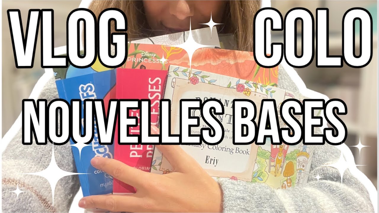 Vlog 41 : Coloriage dans nouveaux livres mystères et faire ses bases acrylique.