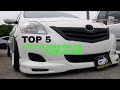 TOP 5 Best Compilation Modified Toyota Vios 2nd Generation - Nov 2016