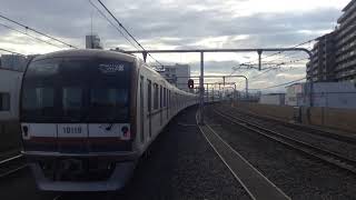 東京メトロ10000系 富士見台駅発車シーン