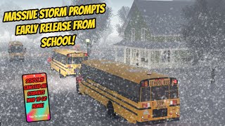 Greenville, Wisc Roblox l School Bus SNOW STORM Evacuation Roleplay