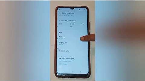 how to increase font size in oppo r17 pro, increase font size setting