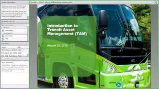 Introduction to Transit Asset Management (TAM) Webinar August 25, 2016