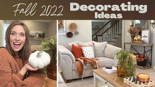 COZY FALL 2022 DECORATING IDEAS | FAMILY LIVING ROOM DECORATE WITH ME