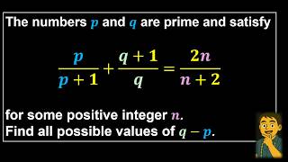 Prime Number Olympiad Problem | Find (q-p) | EGMO 2012 Problem 5