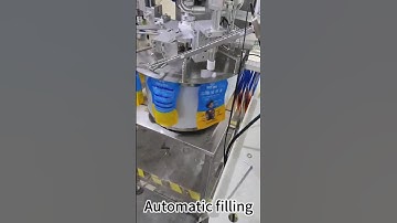 Desktop turntable doypack filling and capping machine