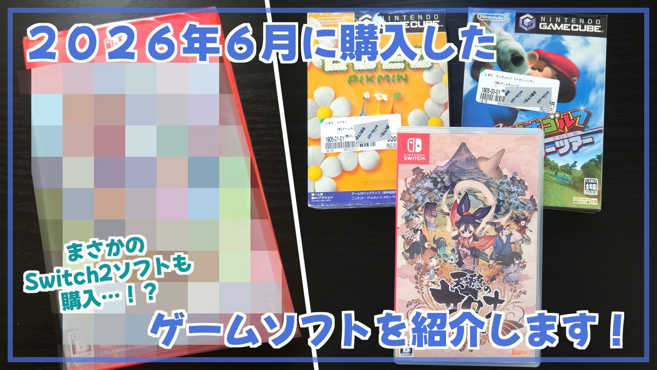 購入品紹介】2026年6月に購入したゲームソフトを紹介します！【Switch