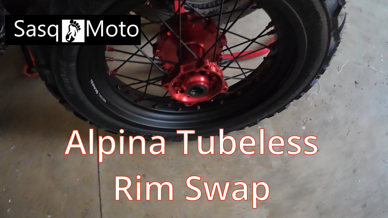Honda Transalp Project: Alpina Tubeless Wheel Conversion (rim swap)