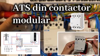 Contactor modular utilizat drept ATS (comutator automat de retea) pentru sistem fotovoltaic