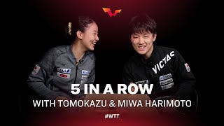 5-in-a-Row Challenge w/ Tomokazu and Miwa Harimoto ✋