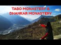 Nako to tabo and dhankar  tabo monastery dhankar monastery spiti valley himachal pradesh tourism