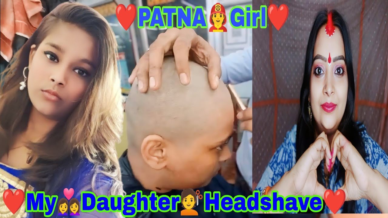 Девушка из Патны👸бреется налысо для нового образа🌹‼️Бритьё головы в парикмахерской Village Girl‼️...
