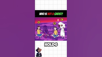 Who Is Not a Ghost? 👻❌ | #riddleoftheday #enigmachallenge #riddleexperts #puzzlegames #enigma