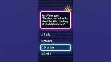 Which German city is the focus of Kurt Vonnegut