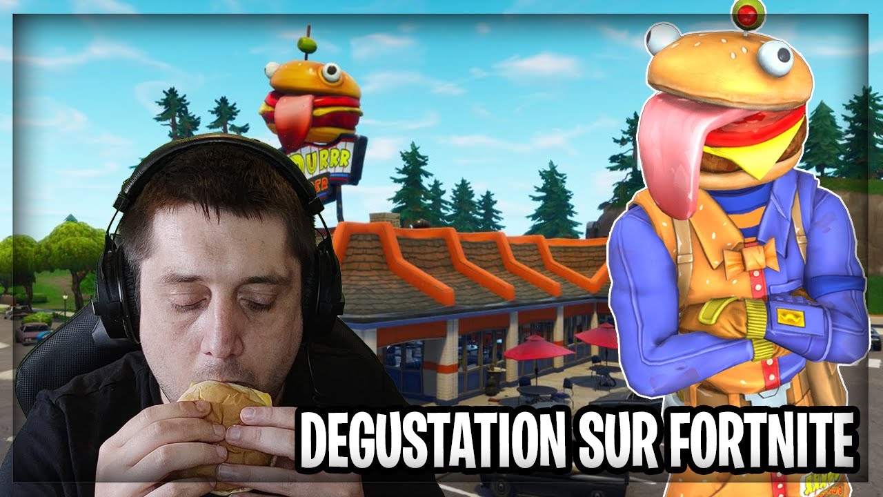 DEGUSTATION DE BURGERS DE CHEZ MCDO SUR FORTNITE BATTLE ROYALE (ASMR FRANCAIS)