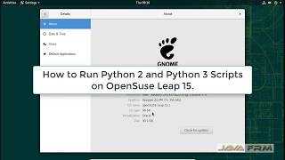 How to Run Python in OpenSuse Leap 15 | Python in OpenSuse Linux
