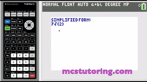 Radical Simplify: Free TI-84 Calculator Program to Instantly Simplify Radical Expressions #maths