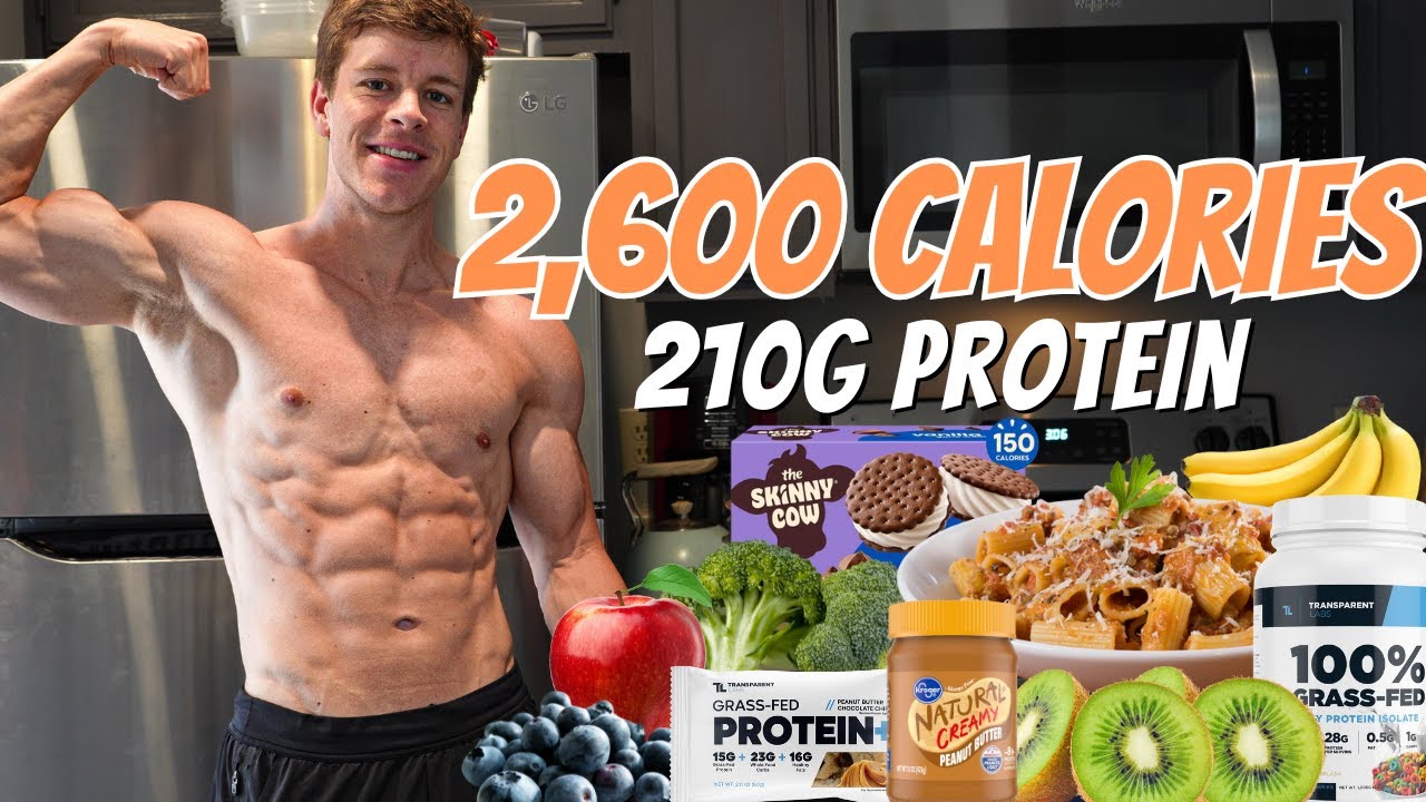 Целый день с 2600 калориями | ЗДОРОВАЯ высокобелковая диета для сжигания жира и наращивания мышеч...