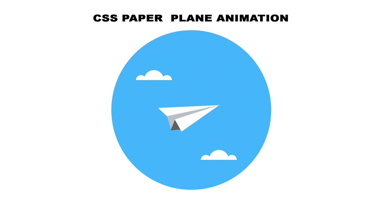 CSS Paper Plane Animation - YouTube