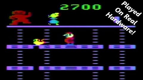 Donkey Kong Atari 2600 Gameplay Only Original Hardware 60 fps