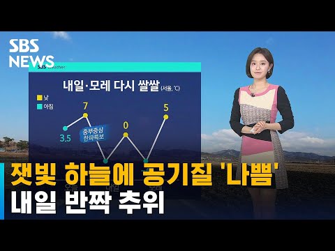 [날씨] 잿빛 하늘에 공기질 '나쁨'…내일 반짝 추위 / SBS