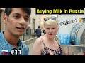 Buying Milk in Russia | Best Vegetarian restaurant in Saint Petersburg | Must watch 🇮🇳 🇷🇺