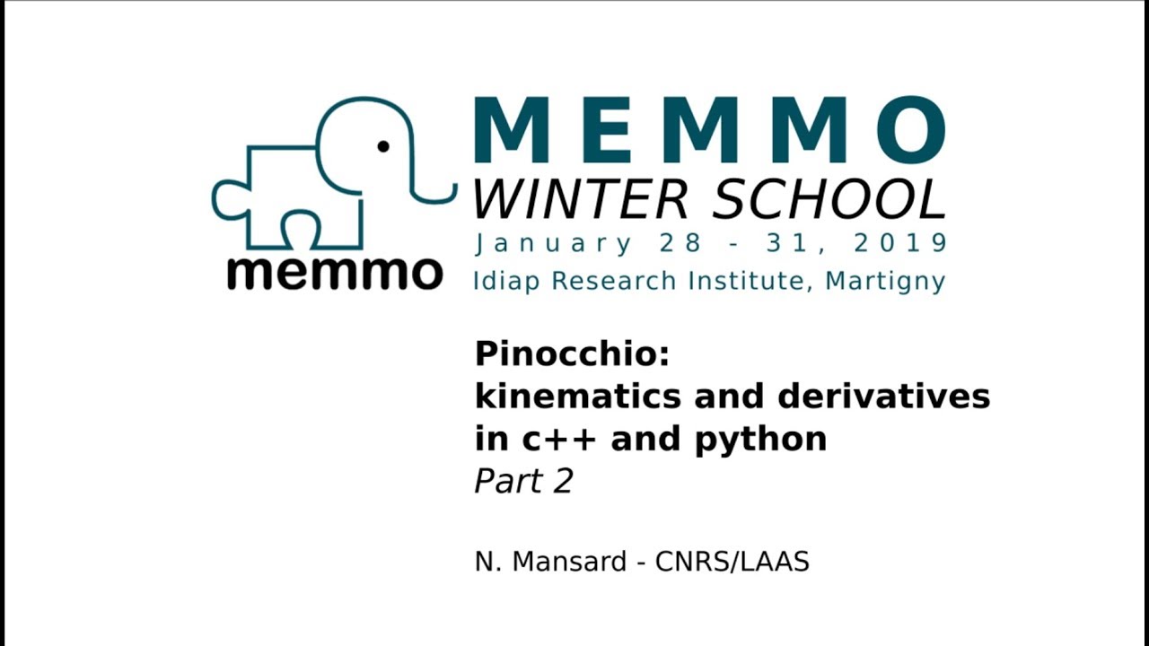 memmows Pinocchio Kinematics And Derivatives In C And Python Part memmows pinocchio kinematics and derivatives in c and python part