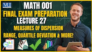 MATH001 Final Term Preparation | Lec 27 | Measures of Dispersion (Range, Quartile Deviation & More)