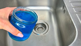 How to clean the drain and the sink in 5 minutes! The effect is shocking!