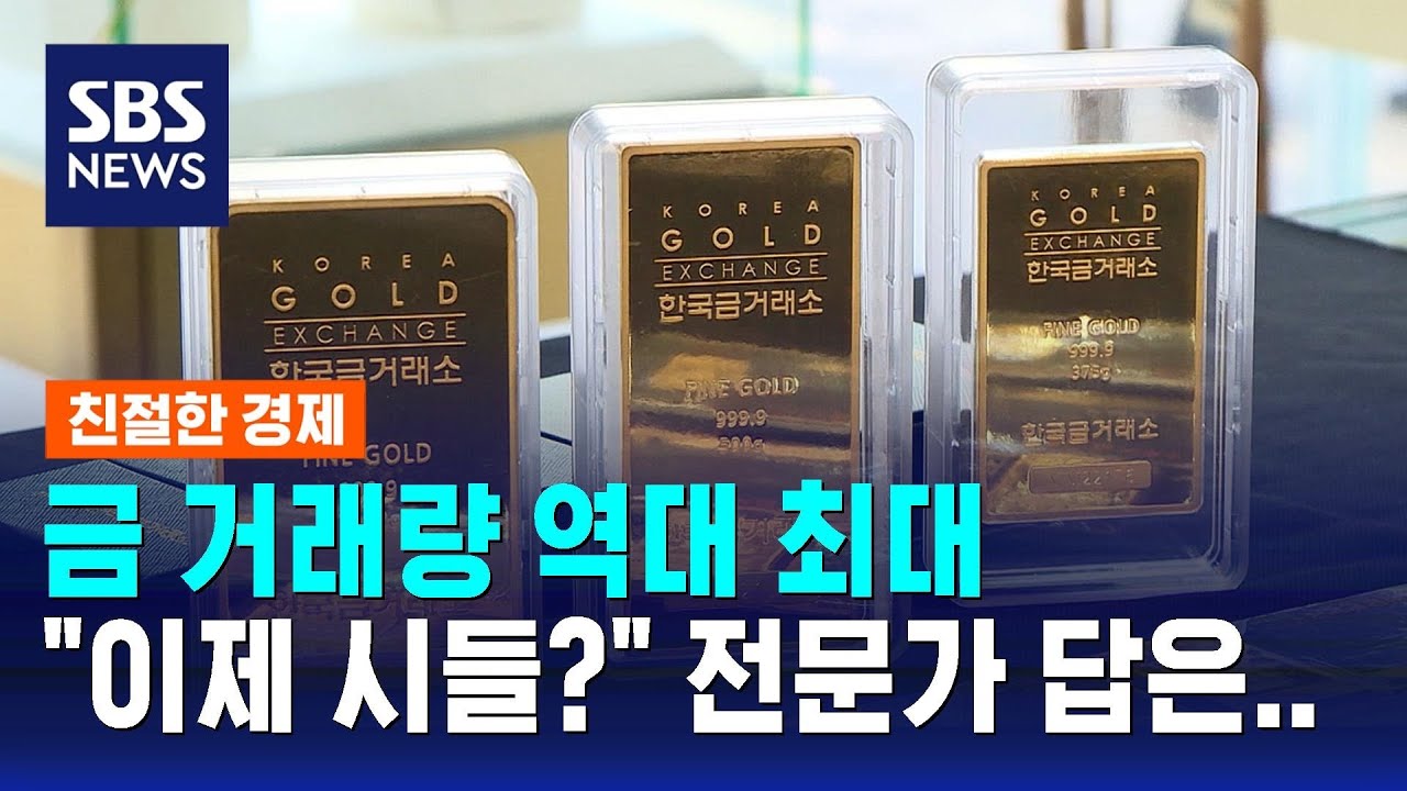 금 거래량 역대 최대…