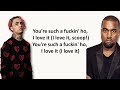 Kanye West & Lil Pump Ft. Adele Givens  -  I Love It (Lyrics)