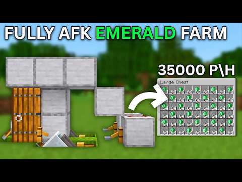 Minecraft EASY Tripwire Hook + Emerald Farm 26.3/1.21+ 😱 (35000 P\H)