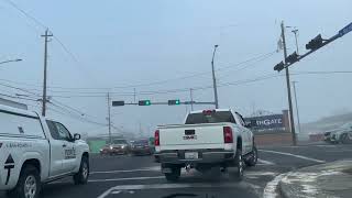 Foggy Drive from Union Gap, WA to Yakima, Washington - Rural Communities