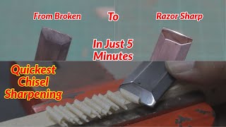 Quickest  Way To Sharpen Wood Chisel by My Projects Lab 7,096 views 2 years ago 8 minutes, 36 seconds