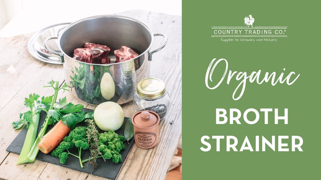 How to STRAIN BONE & VEGGIE BROTH? 