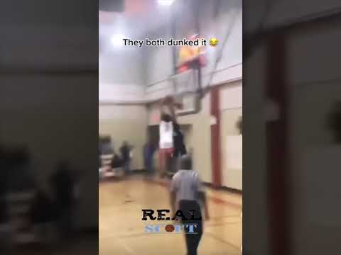That’s one way to not get dunked on 😂 #shorts