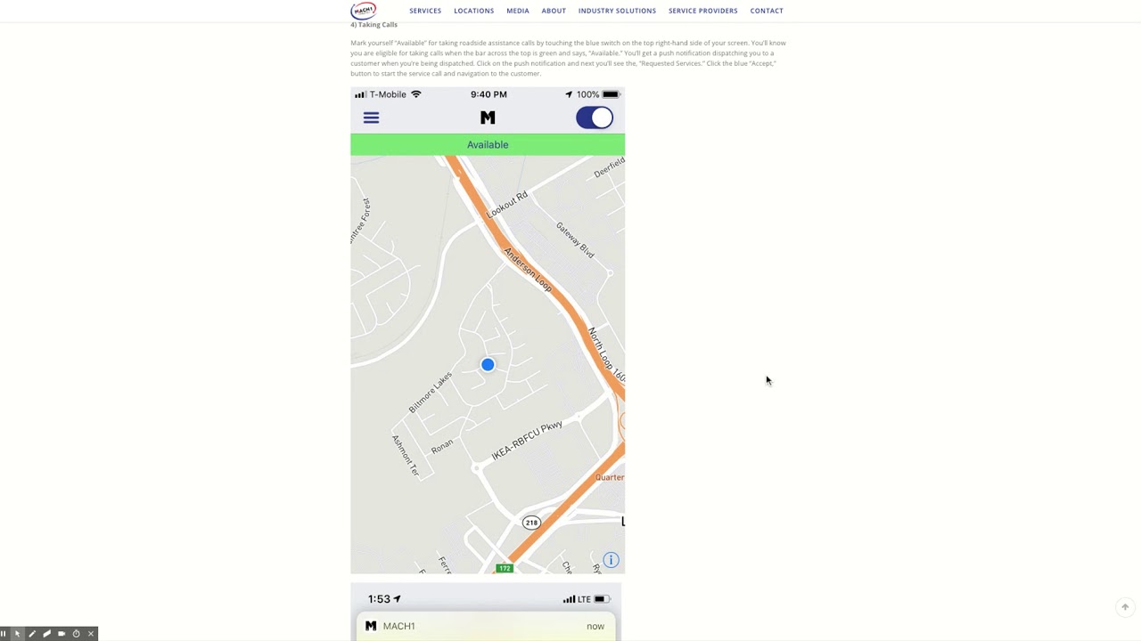 A Guide: How to take Mach1 Roadside Assistance Service Calls - YouTube
