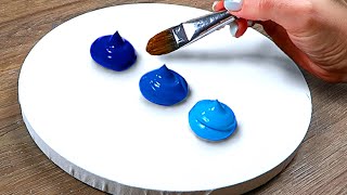 How to Paint Abstract Gold Moon｜How to Make a Beautiful Painting