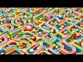 Crossing Amusement Park Marble Race Adventure Marble Run Race ASMR rollercoaster stisfying