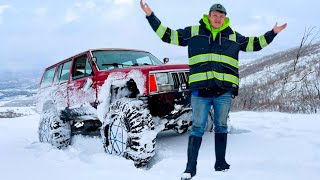 2 Trucks, 24 Inches Of Snow, 1 Recovery Jeep. A Recipe For Success