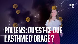 Qu'est-ce que l'asthme d'orage qui touche les personnes allergiques au pollen?