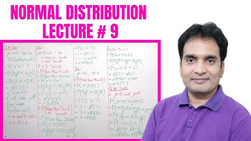 Normal Distribution | Chapter 10 | Lecture # 9 | Statistics | Muhammad Usman | In Urdu Hindi